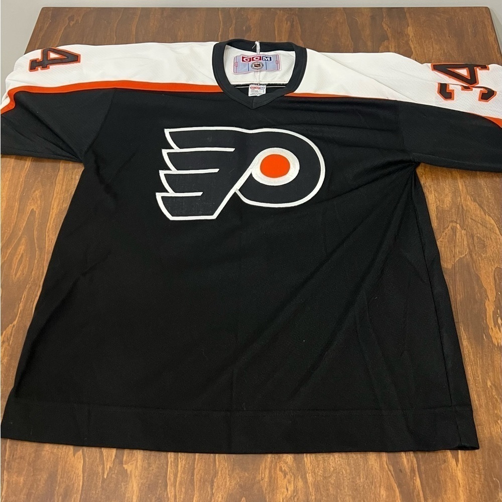 Vintage CCM Philadelphia Flyers John Vanbiesbrouck Hockey Jersey NHL Size L
